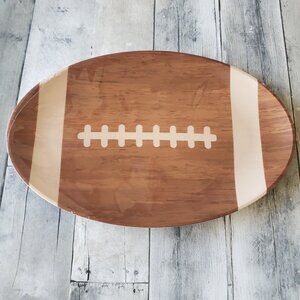 NWT - Set of 2 Large Plastic Football Shaped Serving Trays